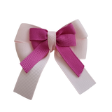 amore bow double layer colour school uniform hair clip school hair accessories hair bow baby girl pinkberry kisses Light Pink Garden Rose