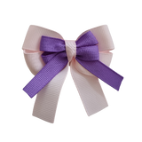 amore bow double layer colour school uniform hair clip school hair accessories hair bow baby girl pinkberry kisses Light Pink Grape