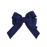 amore bow double layer colour school uniform hair clip school hair accessories hair bow baby girl pinkberry kisses Navy Blue 