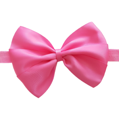babies and toddler soft Bow headband - Bella Hair bow satin Hot Pink Pinkberry Kisses Baby Headband Soft Headband