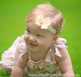 babies and toddler elastic headband and hair bow set - interchangeable set Ivory baby headband Toddler headband soft headband headband for babies