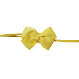 Baby and toddler soft elastic cherish bow headband Lemon