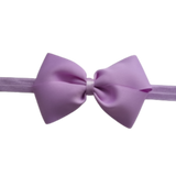 Baby and Toddler Soft Headband - Cherish Bow Large  Pinkberry Kisses Baby Headband Soft Headband Light Orchid Purple