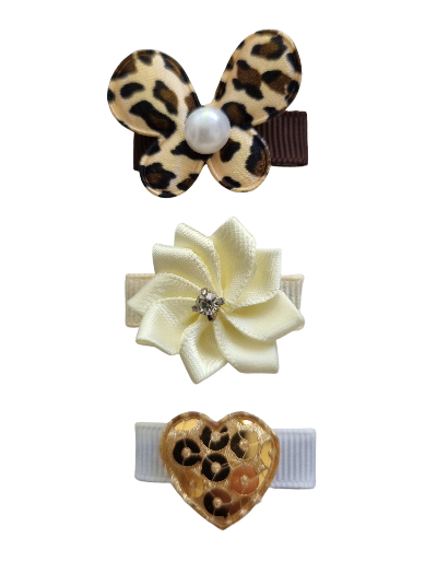Baby Non Slip Hair Clip Set - Golden Baby Set Baby hair accessories Pinkberry Kisses