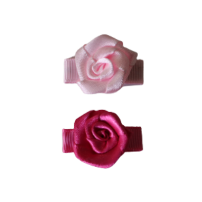 Mini rose best sale hair clips
