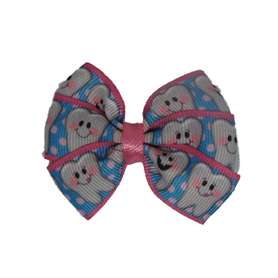 Hair accessories for girls Hair accessories for baby - Bella Hair Bow - Happy Teeth Hair Bow Pinkberry Kisses