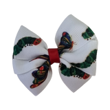 Bella Hair Bow - Hungry Little Caterpillar and Butterfly Toddler Girl Non Slip Hair Clip Pinkberry Kisses