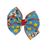 Bella Hair Bow - Mickey Mouse Baby Toddler hair Accessories Non Slip Hair Clip Pinkberry Kisses 