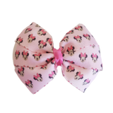 Bella Hair Bow - Minnie Mouse in Pink Non Slip Hair Clip Baby and Toddler Hair Accessories Pinkberry Kisses
