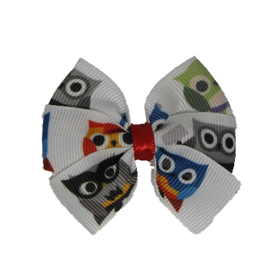 Bella Hair Bow - Owls Hair accessories for girls Hair accessories for baby toddler non slip hair clip - Pinkberry Kisses