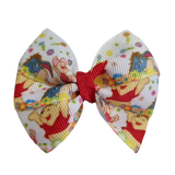 Bella Hair Bow - Winnie the Pooh and Friends 6cm Non Slip Hair Clip Baby Toddler Kid Hair Accessories Pinkberry Kisses