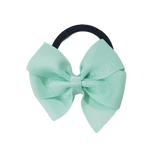 Bella Plain Colour School Uniform Hair Bow Hair Accessories Non Slip Hair Clip 6cm PinkBerry Kisses - Mint Green hair Tie