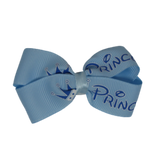 Cherish Hair Bow - Blue Prince - Pinkberry Kisses Hair Accessories
