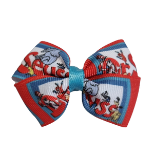 Cherish Hair Bow - Dr Seuss - Hair Accessories for Girl Baby Children Pinkberry Kisses Non Slip Hair Clip