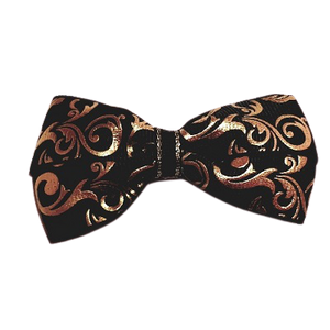 Cherish Hair Bow - Gold and Black Swirls - Hair Accessories for Girl Baby Children Pinkberry Kisses