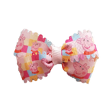 Cherish Hair Bow - Peppa Pig Checked Non Slip Hair Accessories Pinkberry Kisses