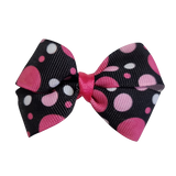 Cherish Hair Bow - Pink Spotty - Hair Accessories for Girl Baby Children Pinkberry Kisses Non Slip Hair Clip