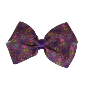 Cherish Hair Bow - Purple and Pink - Hair Accessories for Girl Baby Children Pinkberry Kisses Non Slip Hair Clip
