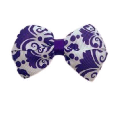 Cherish Hair Bow - purple Paisley - Hair Accessories for Girl Baby Children Pinkberry Kisses Non Slip Hair Clip