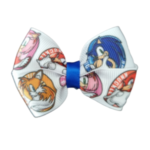 Cherish Hair Bow - Sonic the Hedgehog Baby Toddler non Slip Hair Clip hair Accessories Pinkberry Kisses