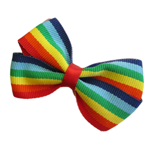 Cherish Hair Bow - Rainbow - Hair Accessories for Girl Baby Children Pinkberry Kisses Non Slip Hair Clip