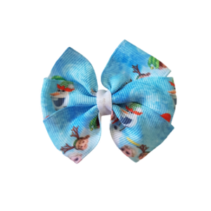Christmas Hair Accessories - Disney Frozen Christmas Hair Bow Hair accessories for girls Hair accessories for baby - Pinkberry Kisses