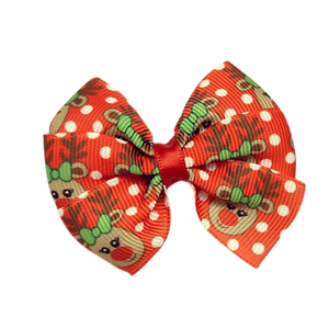 Hair accessories for girls Hair accessories for baby - Pinkberry Kisses Christmas hair accessories - Bella Hair Bow Red Reindeer