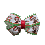 Christmas Hair Accessories - Cherish Hair Jolly Christmas Monkey Non Slip Hair Clip Hair accessories for girls Hair accessories for baby - Pinkberry Kisses 