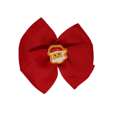 Christmas Hair Accessories - Red Bella Santa Claus Hair Bow Hair accessories for girls Hair accessories for baby