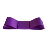 Deluxe Hair Bow - Large Hair Clip 14cm Plain Grosgrain Australia Non Slip Hair Clip Hair Accessories Pinkberry Kisses Purple