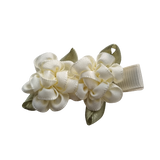 Embellished Non Slip Hair Clip Hair accessories for girls - Cabbage Rose Duo Cream
