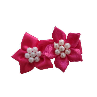 Beaded flower hair clips deals