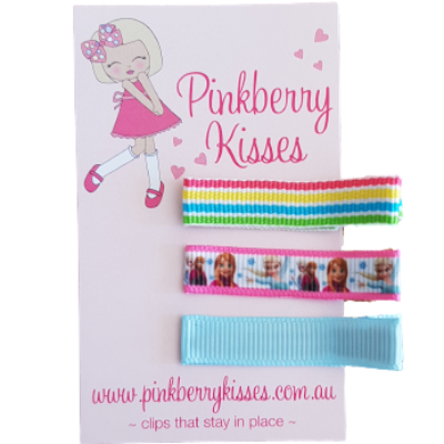 Everyday non slip hair clips - Frozen - Ballet Love Baby Hair Accessories Toddler Hair Accessories Girl Hair Accessories Pinkberry Kisses