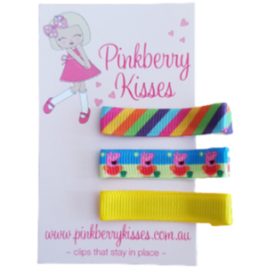 Everyday non slip hair clips - Peppa Pig Beach Fun Baby Hair Accessories Toddler Hair Accessories Girl Hair Accessories Pinkberry Kisses