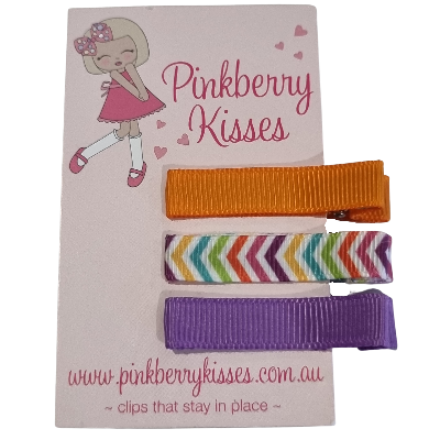 Everyday non slip hair clips- Baby Hair Accessories Toddler Hair Accessories Girl Hair Accessories Pinkberry Kisses ZigZag