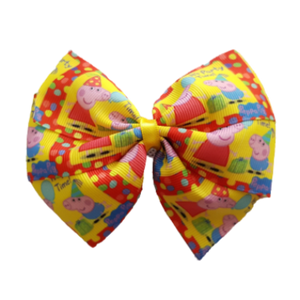 Extra Large Bows - Peppa Pig Birthday Bow - Its Party Time Hair accessories for girls Hair accessories for baby -Pinkberry Kisses