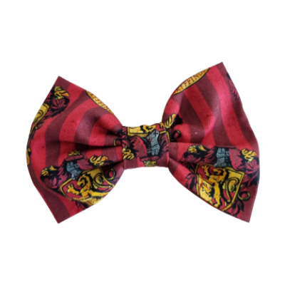 Rockabilly pin up fabric hair bow - harry potter gryffindor Non Slip Hair Clip Pinkberry Kisses