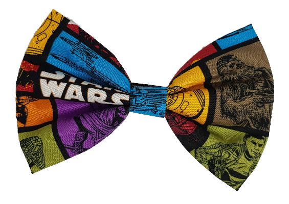 Fabric Rockabilly Hair Bow - Star Wars Non Slip Hair Bow Large Hair Accessories Pinkberry Kisses