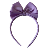 Large Bella Bow Woven Headband 12.5cm Bow (31 colours options) Dance School Party Birthday Headband Pinkberry Light Orchid 