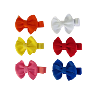 Hair accessories for girls - mini bella hair bow Non Slip Hair Bows Clips  Mini Bella Hair Bow - Brights Set Set of 6