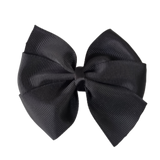 School Hair Accessories - Sweetheart Non Slip Hair Bow 11cm Toddler Teenager Large Hair Bow Pinkberry Kisses Black 