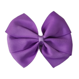 School Hair Accessories - Sweetheart Non Slip Hair Bow 11cm Toddler Teenager Large Hair Bow Pinkberry Kisses Grape 