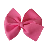 School Hair Accessories - Sweetheart Non Slip Hair Bow 11cm Toddler Teenager Large Hair Bow Pinkberry Kisses Hot Pink