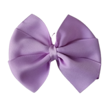 School Hair Accessories - Sweetheart Non Slip Hair Bow 11cm Toddler Teenager Large Hair Bow Pinkberry Kisses Light Orchid 