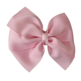 School Hair Accessories - Sweetheart Non Slip Hair Bow 11cm Toddler Teenager Large Hair Bow Pinkberry Kisses Light Pink
