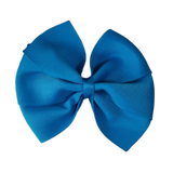 School Hair Accessories - Sweetheart Non Slip Hair Bow 11cm Toddler Teenager Large Hair Bow Pinkberry Kisses Methyl Blue 