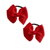 Bella Plain Colour School Uniform Hair Bow Hair Accessories Non Slip Hair Clip 6cm PinkBerry Kisses - Red Hair Ties