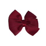 Bella Plain Colour School Uniform Hair Bow Hair Accessories Non Slip Hair Clip 6cm PinkBerry Kisses -  Burgundy 