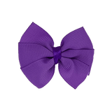 Bella Plain Colour School Uniform Hair Bow 6cm (25 Colours) School Bella Hair Clip Hair Accessories 6cm - Pinkberry Kisses Grape Purple