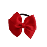 Bella Plain Colour School Uniform Hair Bow Hair Accessories Non Slip Hair Clip 6cm PinkBerry Kisses - Red